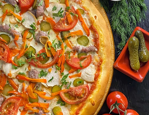 Пицца Хабиб Сила (халяль) 34 см